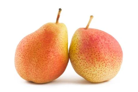 Pears on white background Stock Photos