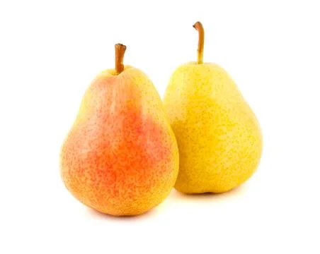 Pears on white background Stock Photos