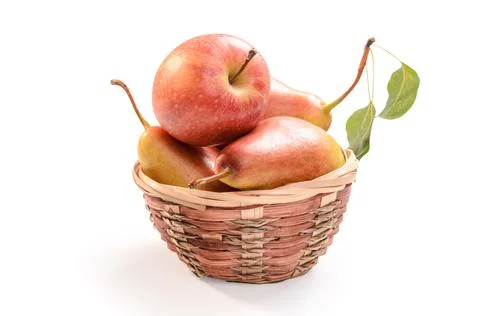 Pears on a white background with soft shadow Stock Photos