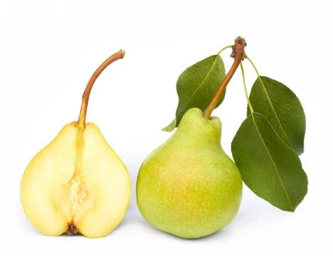 Pears on white Stock Photos