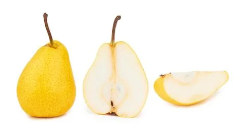 Pears on white Stock Photos