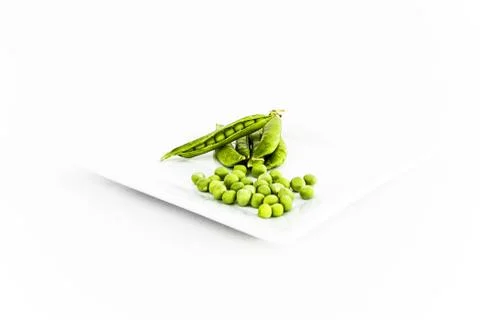 Pears in withe plate Stock Photos