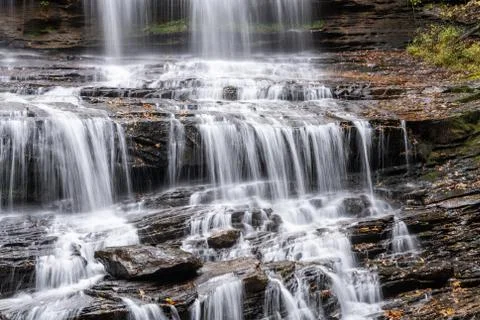 Pearsons Falls Cascade View Stock Photos