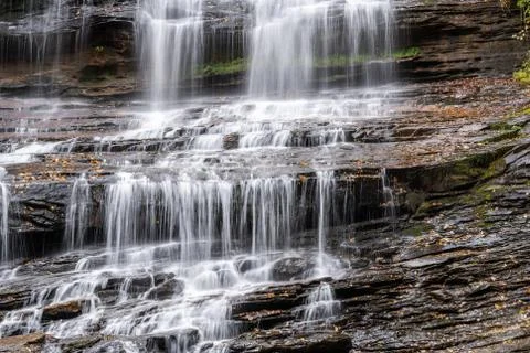 Pearsons Falls Cascade View Stock Photos