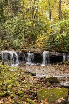 Pearsons Falls Cascade View Foto stock