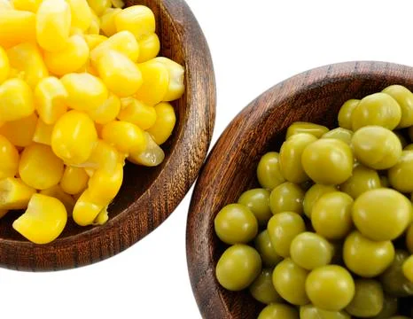 Peas and corn Stock Photos