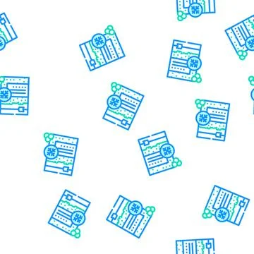 Peas frozen vegetable vector seamless pattern Illustrazione stock