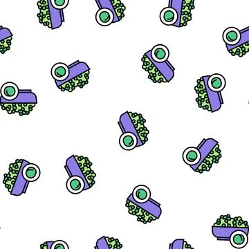 Peas groat vector seamless pattern Illustrazione stock