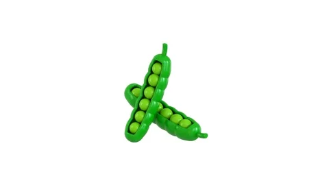 Peas Icon 3d animation concept of Healthy vegetables icon animation 스톡 동영상 314738357
