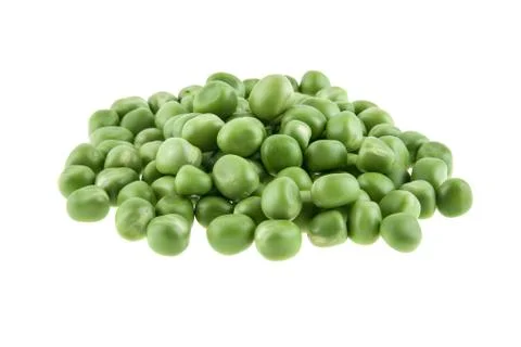 Peas isolated on white background Stock-Fotos