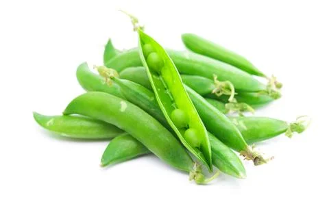 Peas  isolated on white Stock Photos