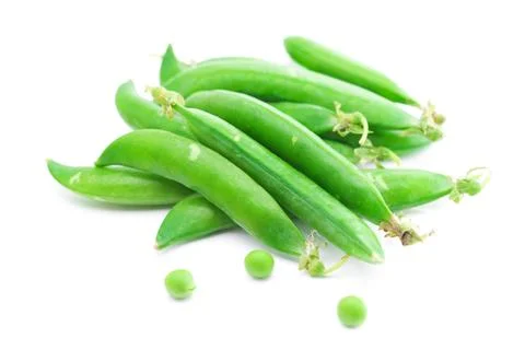 Peas  isolated on white 스톡 사진