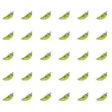 Peas pattern, fabric, repeating pattern Stock Illustration