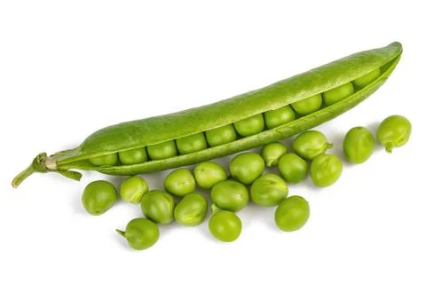 Peas with pod Stock Photos