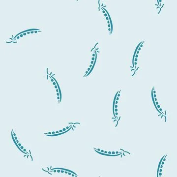 Peas seed glyph seamless pattern Stock Illustration