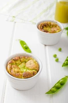 Peas souffle Stock Photos