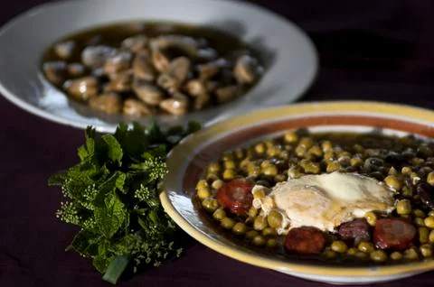 Peas soup Stock Photos