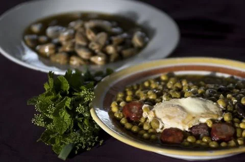 Peas soup Stock Photos