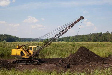 Peat quarry Stock Photos