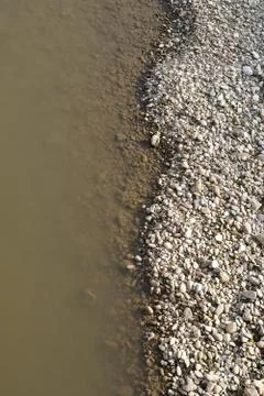 Pebbels in the river Foto stock