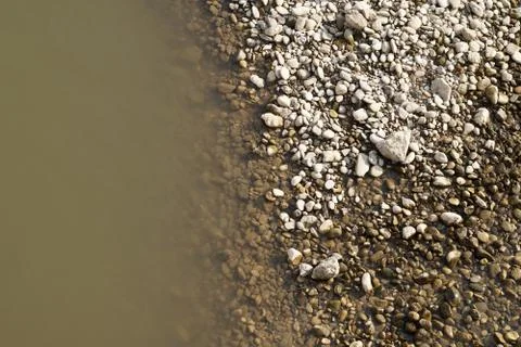 Pebbels in the river Foto stock