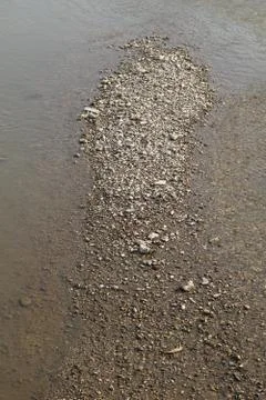 Pebbels in the river Foto stock