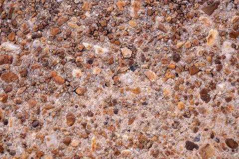 Pebble and Aggregate Stone Texture Close-Up Stock Photos