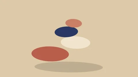 Pebble Balance Digital Motion Graphic Animation Video stock 342474008