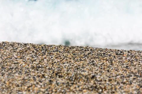 Pebble beach background Stock Photos
