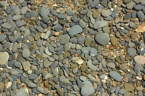 Pebble beach close up Foto stock