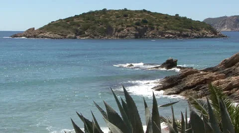 Pebble beach at Majorca Stock Footage 24432074