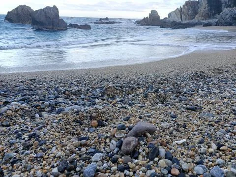 Pebble beach Stock Photos