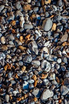 Pebble beach rocks Stock Photos