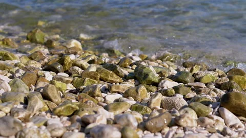 Pebble Beach Waves Stock Footage 293181920