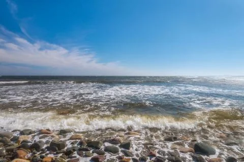 Pebble coast Stock Photos