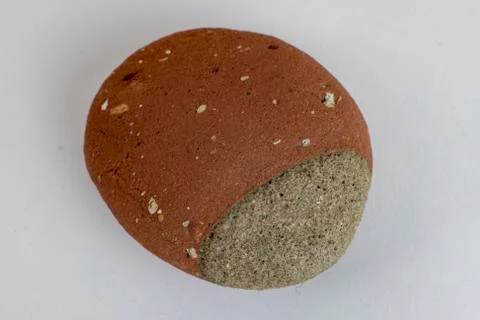 Pebble created from house brick Stock Photos