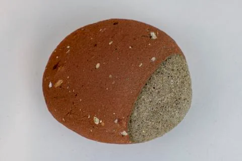 Pebble created from house brick Stock Photos