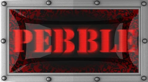Pebble on led Stock Footage 8751816