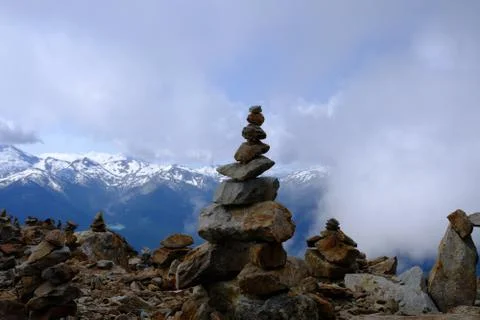 Pebble mountain Stockfoto's