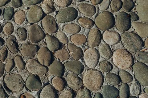 Pebble or shingle seamless texture or background 스톡 사진