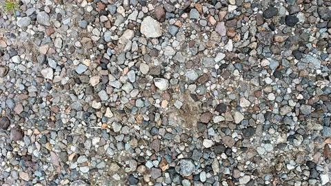 Pebble rock on the ground texture Stock Photos