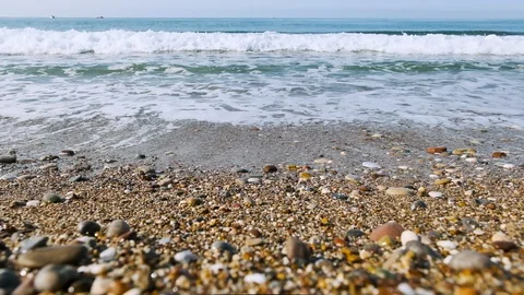 Pebble sea beach 스톡 동영상 121645113