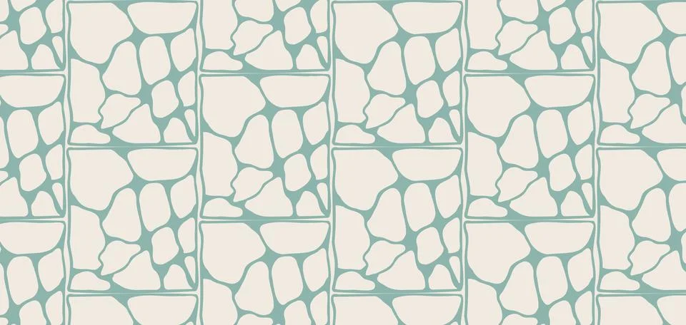 Pebble seamless pattern. Pastel boho background in minimalist. Suit for pre.. Stock Illustration