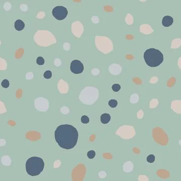 Pebble seamless pattern. Random stones wallpaper illustration Illustrazione stock