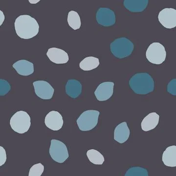 Pebble seamless pattern. Random stones wallpaper illustration Stock Illustration