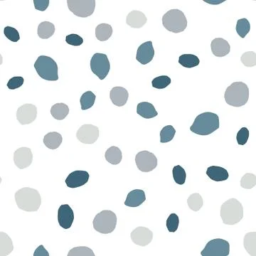 Pebble seamless pattern. Random stones wallpaper illustration Illustrazione stock