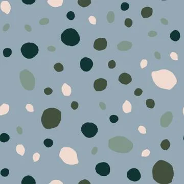 Pebble seamless pattern. Random stones wallpaper illustration Illustrazione stock