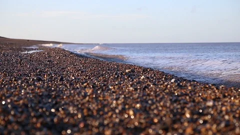 Pebble shoreline Stock Footage 98678437