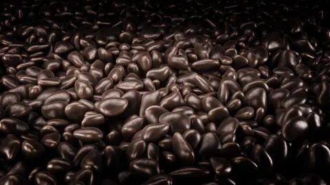 Pebble stone background. 3d rendering Stock Illustration