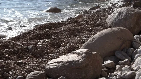 Pebble stone beach Stock Footage 130959530